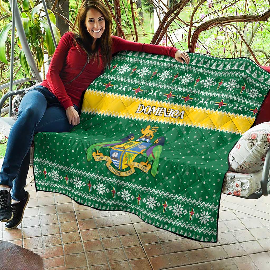 Dominica Christmas Quilt Coat of Arms Style - Wonder Print Shop