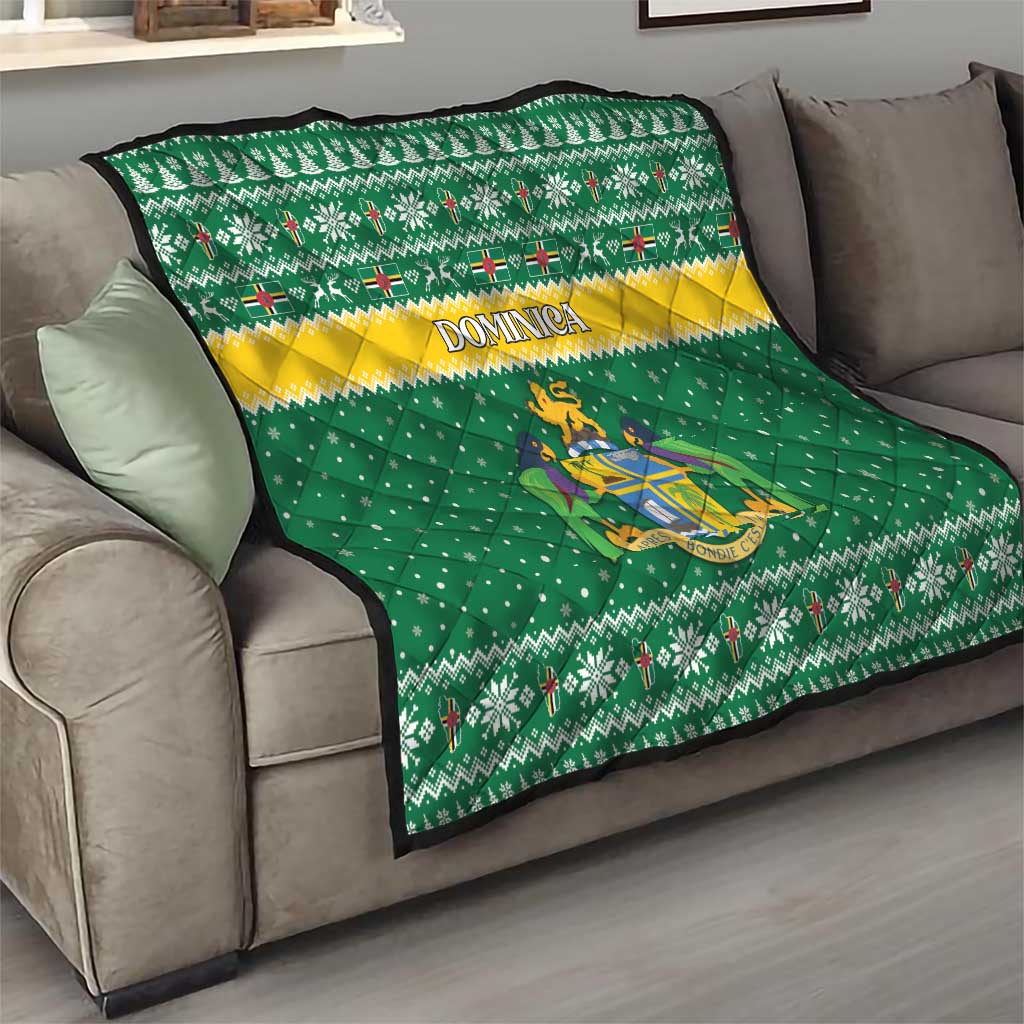 Dominica Christmas Quilt Coat of Arms Style - Wonder Print Shop