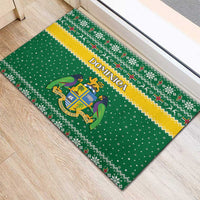 Dominica Christmas Rubber Doormat Coat of Arms Style - Wonder Print Shop