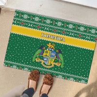 Dominica Christmas Rubber Doormat Coat of Arms Style - Wonder Print Shop