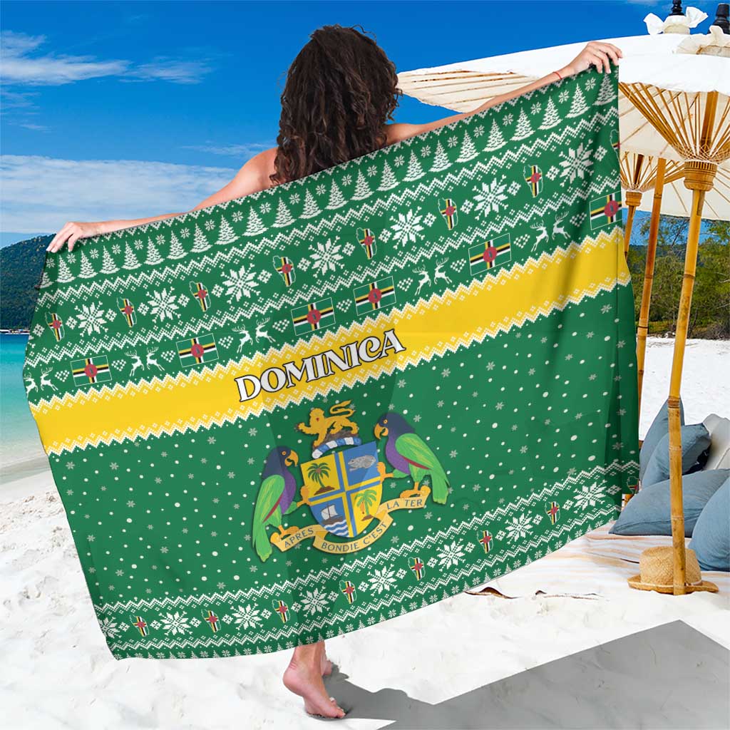 Dominica Christmas Sarong Coat of Arms Style - Wonder Print Shop