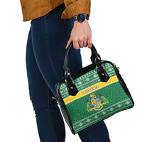 Dominica Christmas Shoulder Handbag Coat of Arms Style - Wonder Print Shop