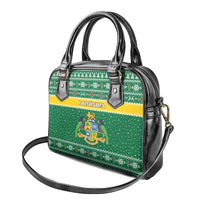 Dominica Christmas Shoulder Handbag Coat of Arms Style - Wonder Print Shop