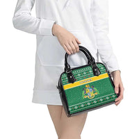 Dominica Christmas Shoulder Handbag Coat of Arms Style - Wonder Print Shop