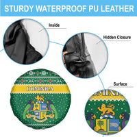 Dominica Christmas Spare Tire Cover Coat of Arms Style - Wonder Print Shop