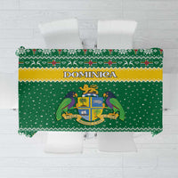Dominica Christmas Tablecloth Coat of Arms Style - Wonder Print Shop