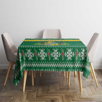 Dominica Christmas Tablecloth Coat of Arms Style - Wonder Print Shop