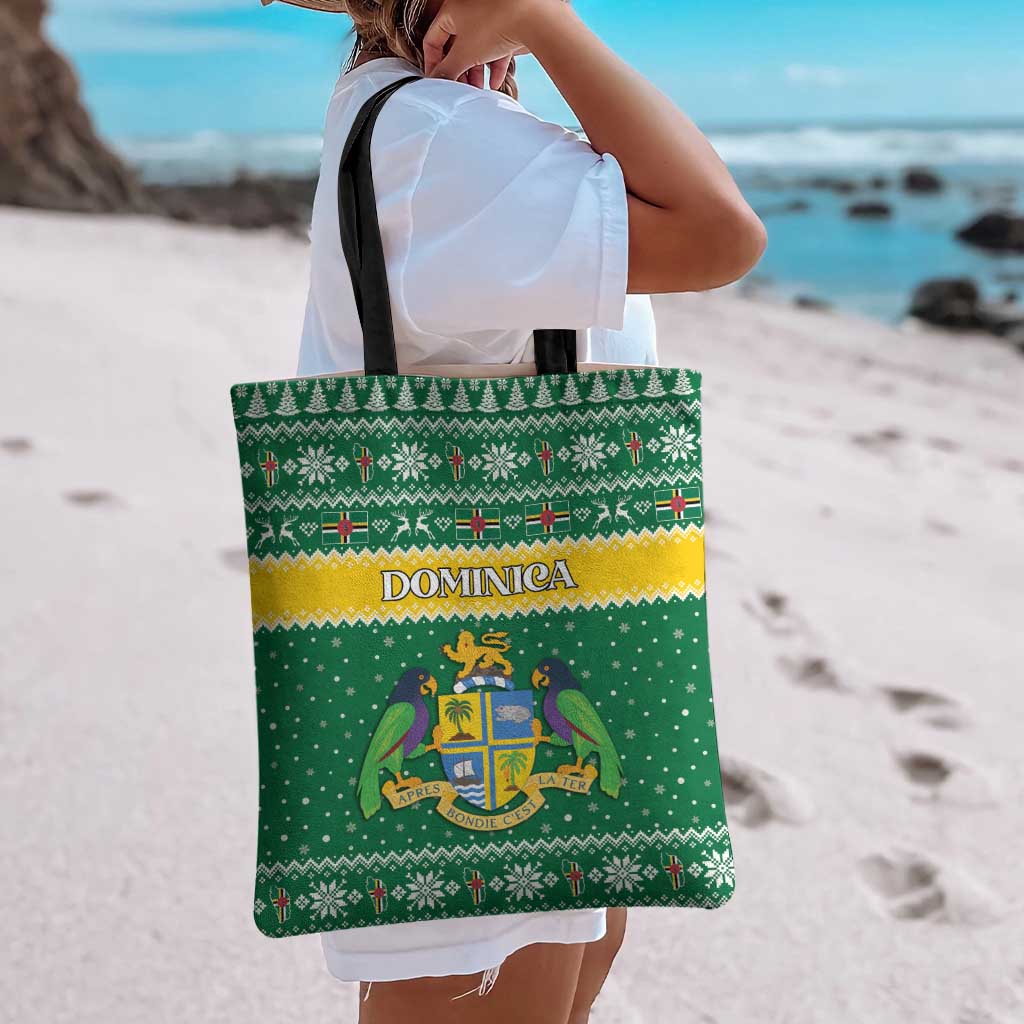Dominica Christmas Tote Bag Coat of Arms Style - Wonder Print Shop