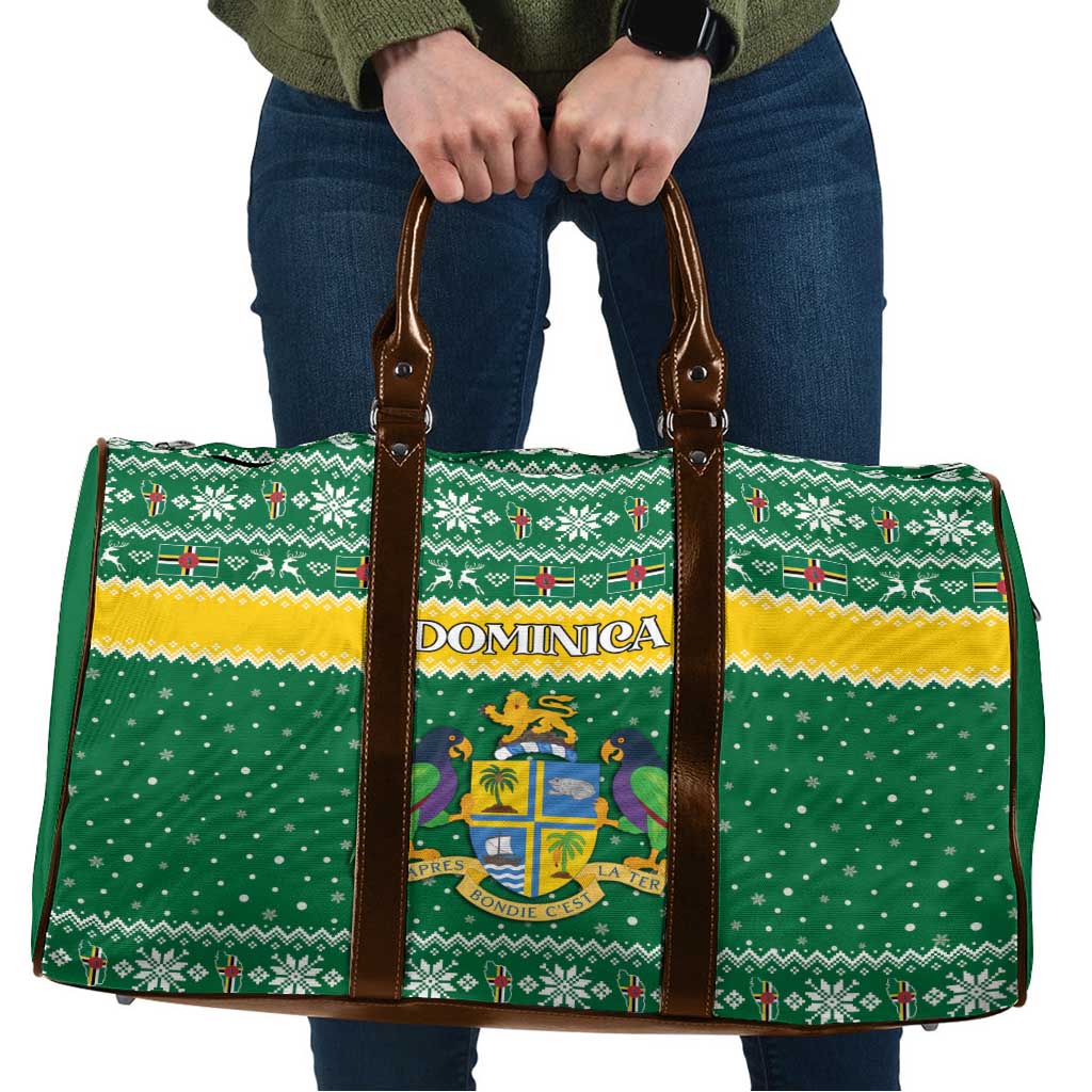 Dominica Christmas Travel Bag Coat of Arms Style - Wonder Print Shop