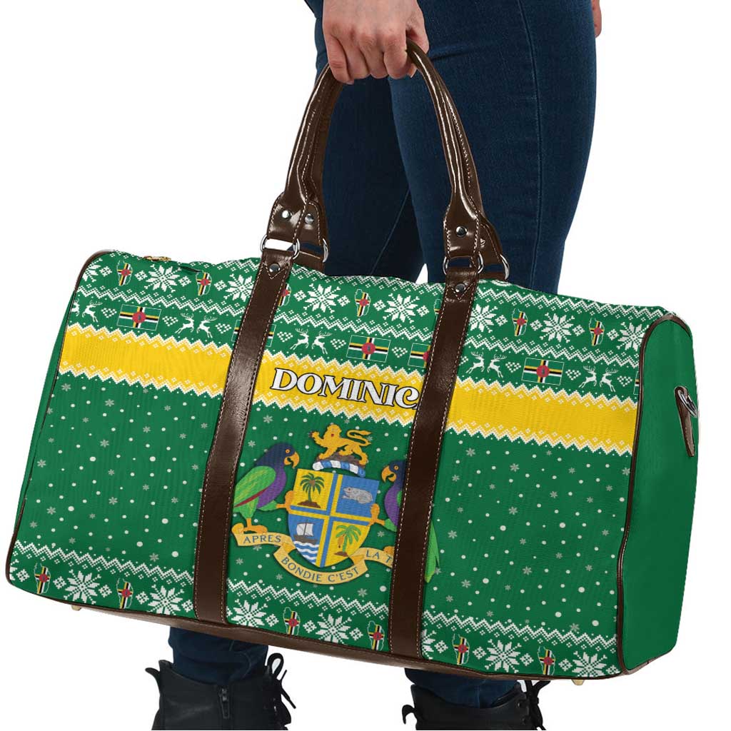 Dominica Christmas Travel Bag Coat of Arms Style - Wonder Print Shop