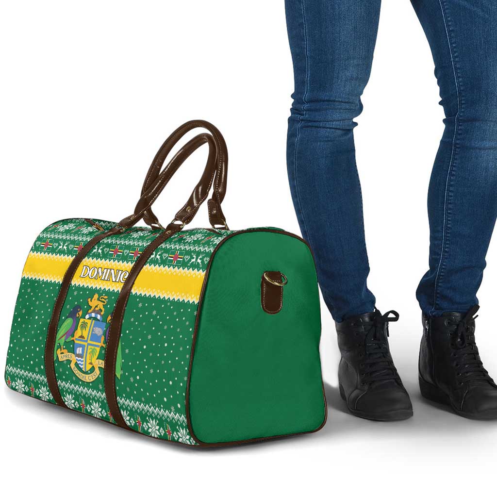 Dominica Christmas Travel Bag Coat of Arms Style - Wonder Print Shop