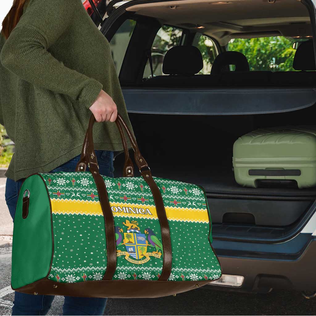 Dominica Christmas Travel Bag Coat of Arms Style - Wonder Print Shop