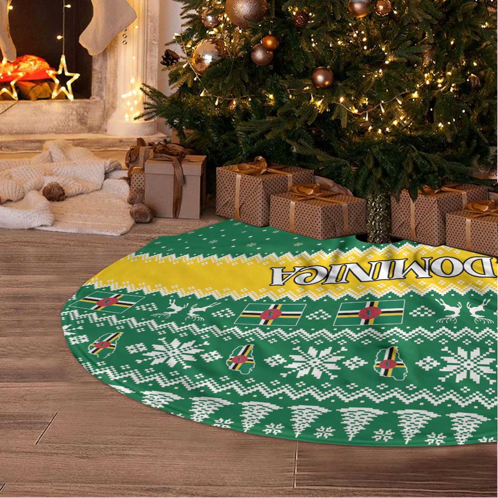 Dominica Christmas Tree Skirt Coat of Arms Style - Wonder Print Shop