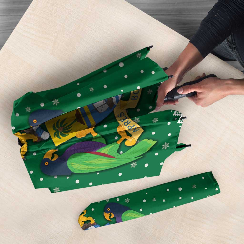 Dominica Christmas Umbrella Coat of Arms Style - Wonder Print Shop