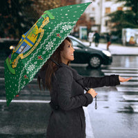 Dominica Christmas Umbrella Coat of Arms Style - Wonder Print Shop