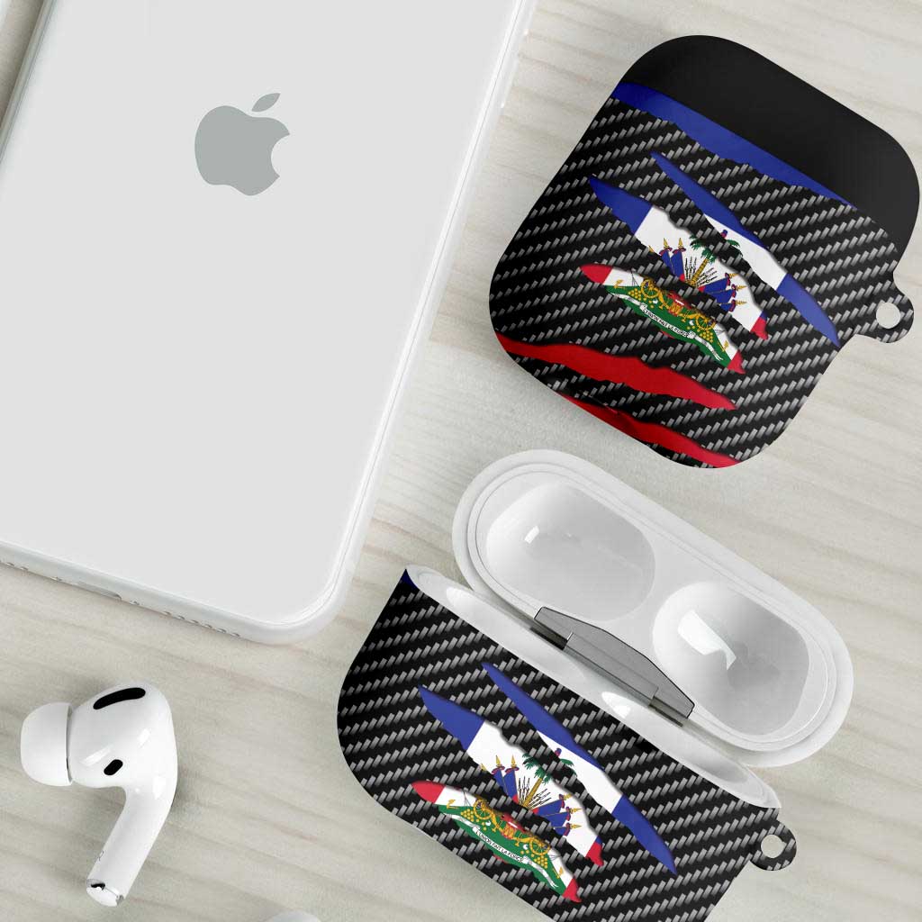 Haiti Beast AirPods Case Ripped Flag Graphic - Wonder Print Shop