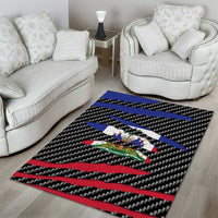 Haiti Beast Area Rug Ripped Flag Graphic - Wonder Print Shop