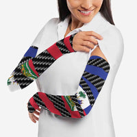 Haiti Beast Arm Sleeves Ripped Flag Graphic - Wonder Print Shop