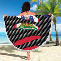 Haiti Beast Beach Blanket Ripped Flag Graphic - Wonder Print Shop