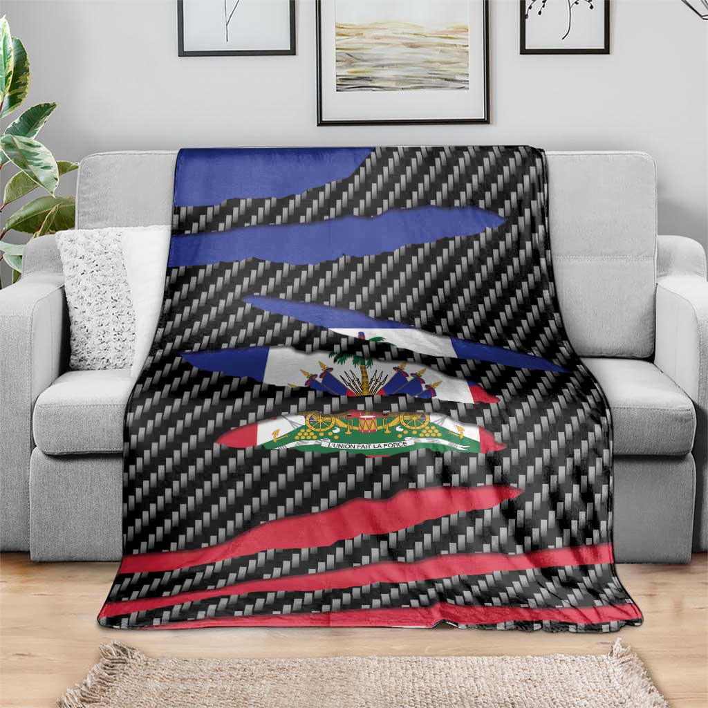 Haiti Beast Blanket Ripped Flag Graphic - Wonder Print Shop