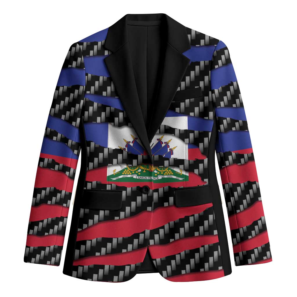 Haiti Beast Blazer Ripped Flag Graphic - Wonder Print Shop