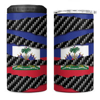Haiti Beast 4 in 1 Can Cooler Tumbler Ripped Flag Graphic - Wonder Print Shop