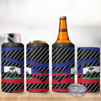 Haiti Beast 4 in 1 Can Cooler Tumbler Ripped Flag Graphic - Wonder Print Shop