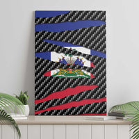 Haiti Beast Canvas Wall Art Ripped Flag Graphic - Wonder Print Shop