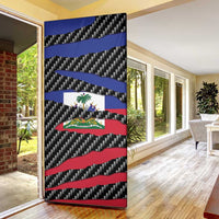 Haiti Beast Door Cover Ripped Flag Graphic - Wonder Print Shop
