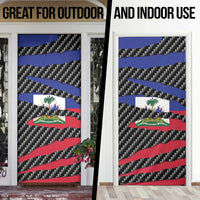 Haiti Beast Door Cover Ripped Flag Graphic - Wonder Print Shop