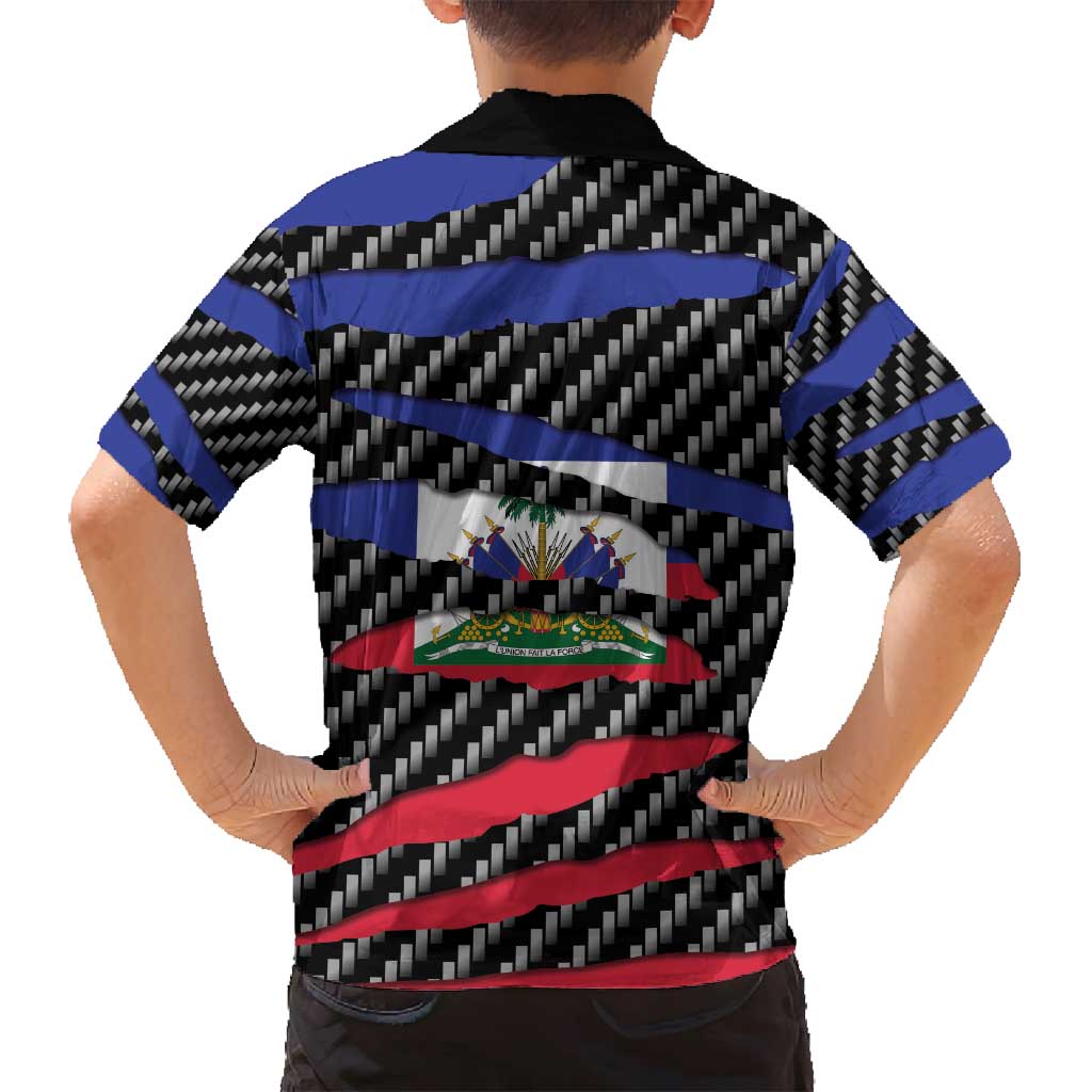 Haiti Beast Family Matching Puletasi and Hawaiian Shirt Ripped Flag Graphic - Wonder Print Shop
