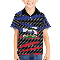 Haiti Beast Family Matching Summer Maxi Dress and Hawaiian Shirt Ripped Flag Graphic - Wonder Print Shop