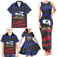 Haiti Beast Family Matching Tank Maxi Dress and Hawaiian Shirt Ripped Flag Graphic - Wonder Print Shop