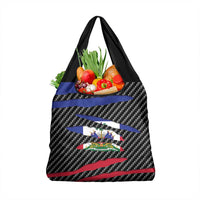 Haiti Beast Grocery Bag Ripped Flag Graphic - Wonder Print Shop
