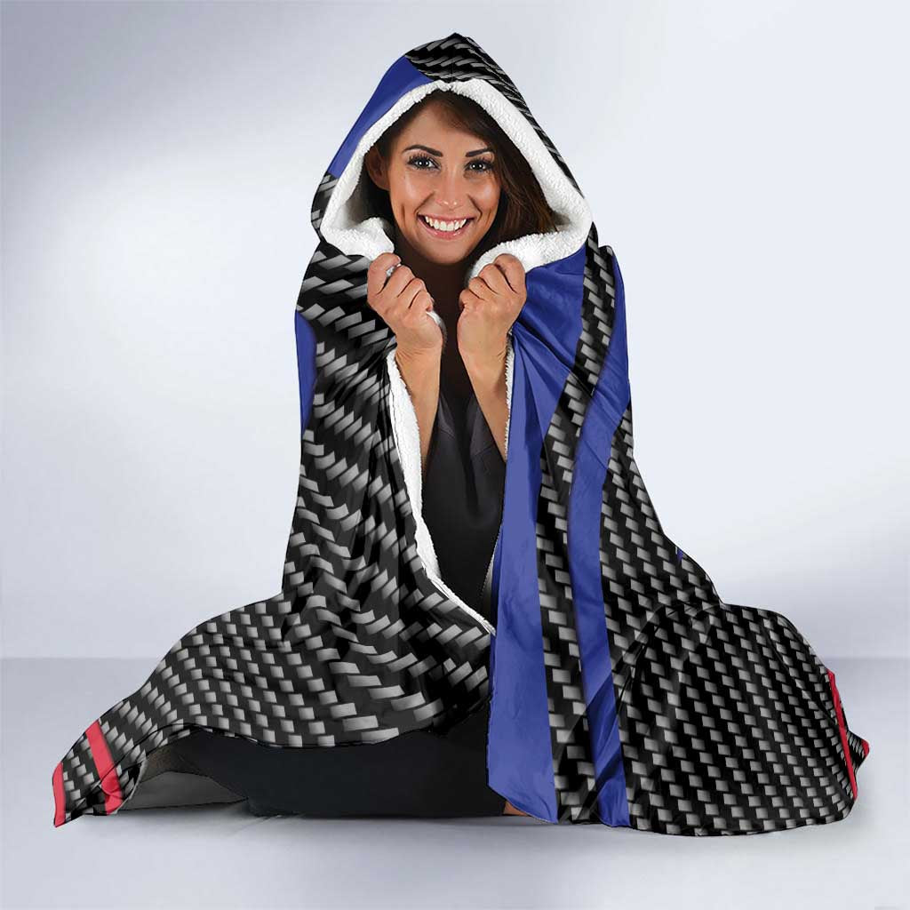 Haiti Beast Hooded Blanket Ripped Flag Graphic - Wonder Print Shop