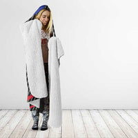 Haiti Beast Hooded Blanket Ripped Flag Graphic - Wonder Print Shop