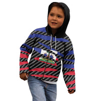 Haiti Beast Kid Hoodie Ripped Flag Graphic - Wonder Print Shop