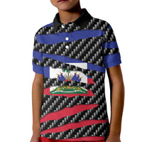 Haiti Beast Kid Polo Shirt Ripped Flag Graphic - Wonder Print Shop