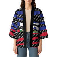 Haiti Beast Kimono Ripped Flag Graphic - Wonder Print Shop