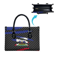 Haiti Beast Leather Bag Ripped Flag Graphic - Wonder Print Shop