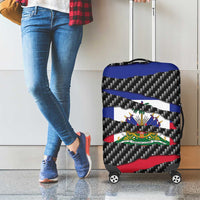 Haiti Beast Luggage Cover Ripped Flag Graphic - Wonder Print Shop