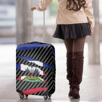 Haiti Beast Luggage Cover Ripped Flag Graphic - Wonder Print Shop
