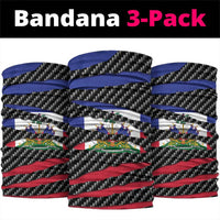 Haiti Beast Neck Gaiter Ripped Flag Graphic - Wonder Print Shop
