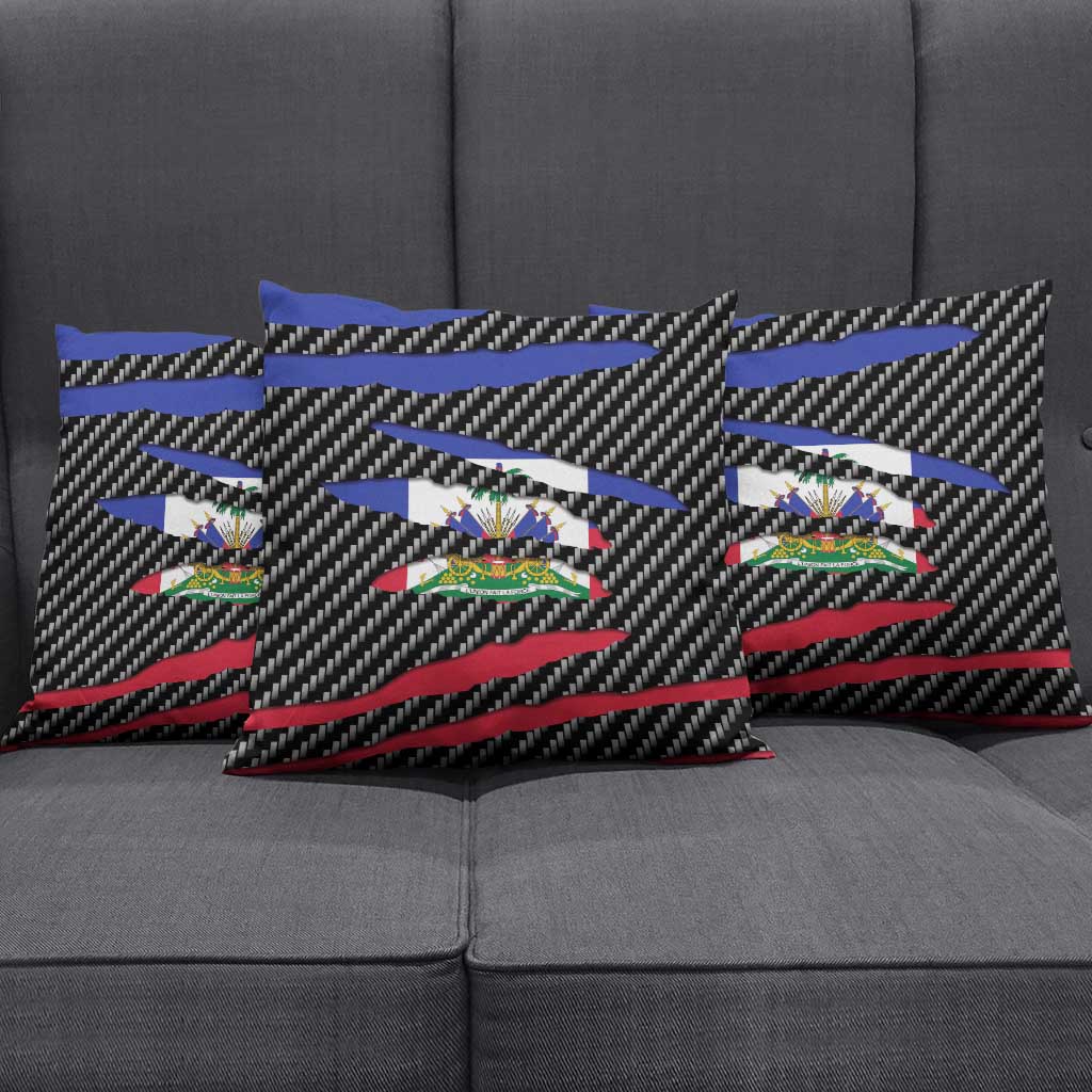 Haiti Beast Pillow Cover Ripped Flag Graphic - Wonder Print Shop