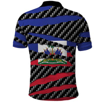 Haiti Beast Polo Shirt Ripped Flag Graphic - Wonder Print Shop