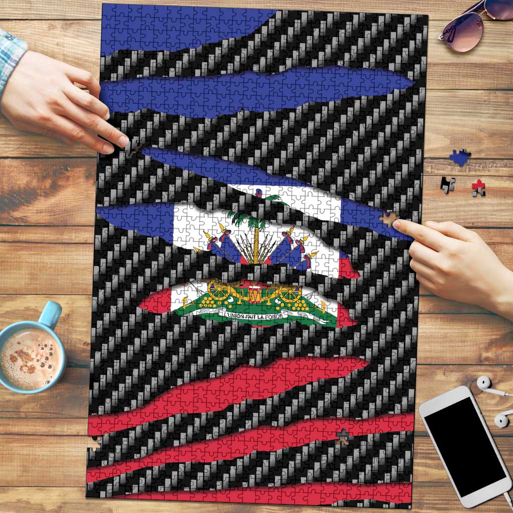 Haiti Beast Puzzle Ripped Flag Graphic - Wonder Print Shop