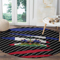 Haiti Beast Round Carpet Ripped Flag Graphic - Wonder Print Shop