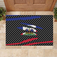 Haiti Beast Rubber Doormat Ripped Flag Graphic - Wonder Print Shop