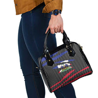 Haiti Beast Shoulder Handbag Ripped Flag Graphic - Wonder Print Shop