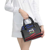 Haiti Beast Shoulder Handbag Ripped Flag Graphic - Wonder Print Shop